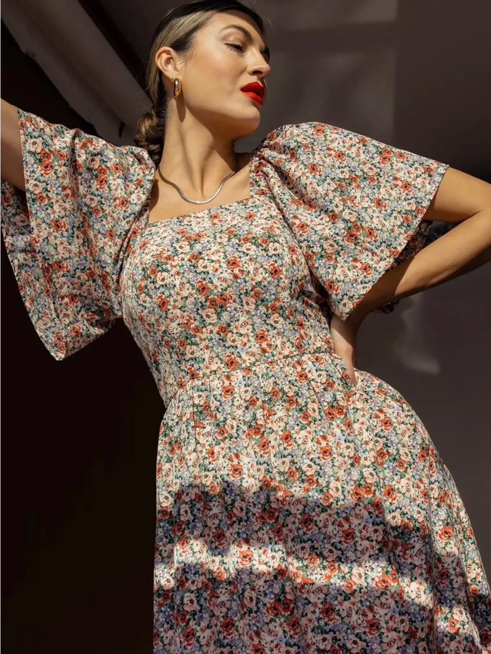 ROOLEE- All my Life Floral Bow Dress